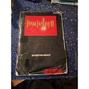 Final Fantasy II SNES Manual Only‎ | Vintage Game Guide